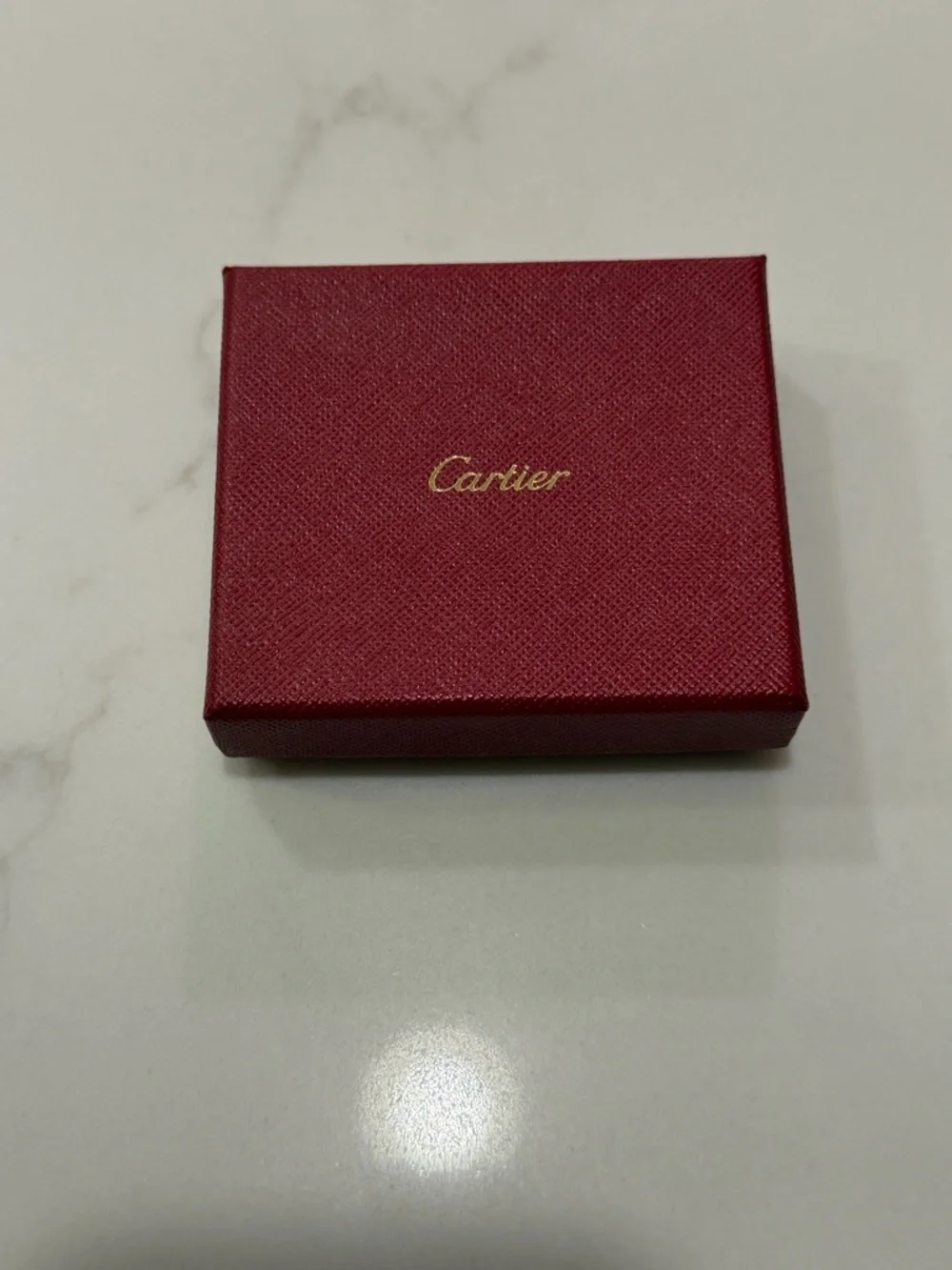 Authentic Cartier Silver Tone Money Clip with Blue Logo Accent